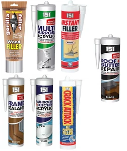 2x TODO USO BLANCO MARRÓN RELLENO MADERA REMOVEDOR GRIETAS INTERIOR LISO EXTERIOR - Imagen 1 de 8