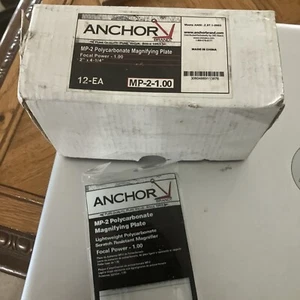 New Anchor MP-2-1.00 Polycarbonate Magnifying Plate (1.00Power) Lot Of 11 New - Foto 1 di 3