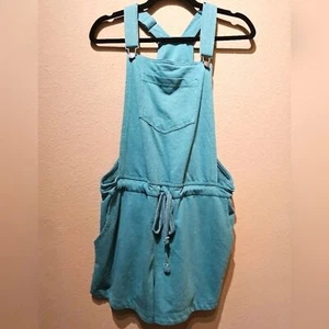 Wallflower Shortalls Green Size Large - Picture 1 of 3