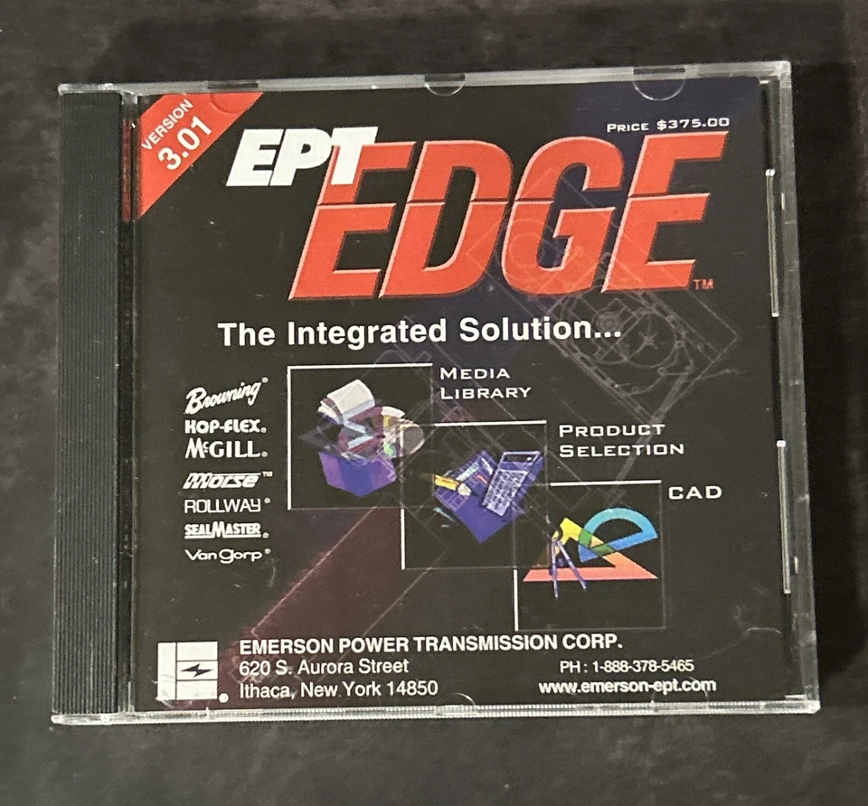 EPT Edge Integrated Solution Software 3.01 Media Products CAD Emerson Vintage PC - Image 1 of 4