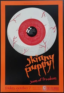 Póster de concierto Skinny Puppy San Francisco 1988 F-54 The Fillmore - Imagen 1 de 1