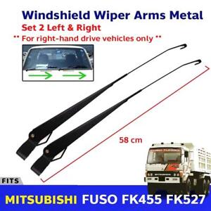 Front Windshield Wiper Arm Metal Fits Mitsubishi FUSO FK455 FN527 Set 2 RHD Only