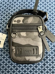 COACH TERRAIN CANVAS SIGNATURE CAMO PRINT [F79910] CROSSBODY NWT $250 - Picture 1 of 6