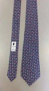 Vineyard Vines Silk Necktie Youth Boys Blue w/ Red Apples 3.25" x 49.5" - Picture 1 of 7