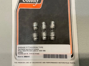Harley Davidson cad grease fittings Zerk OEM 0344 1936-1984 colony 9864-6 - Picture 1 of 3