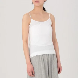 MUJI Women Organic Cotton Camisotop pack of 2 Seanless knit Camisole XL White - Picture 1 of 6