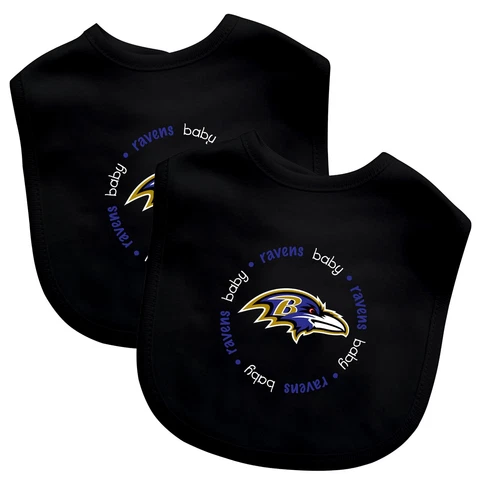 Baltimore Ravens Baby Bibs 2-Pack Cover
