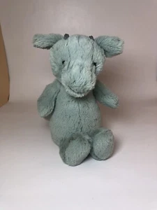 Jellycat Small Bashful Dragon Light Green Sage Dragon Soft Toy Small 8” - Picture 1 of 7