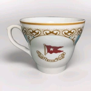 RMS Titanic Auténtica Réplica Taza de Té 1ª Clase Glicina Estrella Blanca ¡MUY RARA! - Imagen 1 de 18