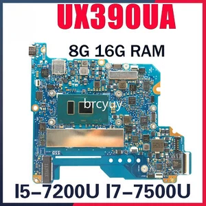 UX390U Motherboard For ASUS ZenBook UX390UA UX390UAK UX390UAF I5-7200U16G 8G - Picture 1 of 3
