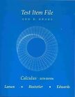 CALCULUS TB 6ED By Kraus *Excellent Condition*
