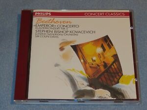 BEETHOVEN Piano Concerto No.5 / Piano Sonata No.30 (CD 1989)  LSO COLIN DAVIS