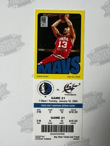 2005 Dirk Nowitzki 10,000 10K Points Full Ticket 1/18/05 Mavericks Wizards - Picture 1 of 2