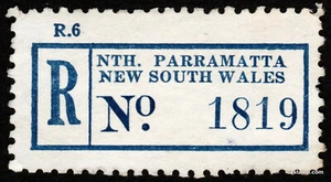 North Parramatta New South Wales Registration Label Australia Stamp Postmark - Picture 1 of 1