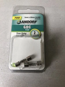 Jandorf 60676 Cartridge, Slow Blow Time-Delay Fuse, 2 A, 250 V, 35 A IR I942 - Picture 1 of 3