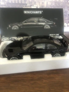 Minichamps 1/18 BMW M3 GTR Street 2001. Stunning Model In Black - Picture 1 of 24