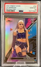 Liv Morgan Refractor 2021 Topps Finest WWE #58 PSA 10 Gem Mint! 🔥🔥🔥