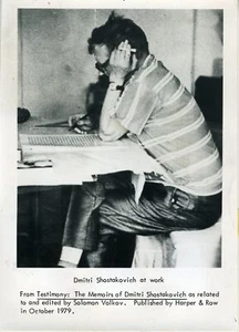 Dimitri SHOSTAKOVICH: Original Press Photograph taken from "Testimony" - Picture 1 of 2