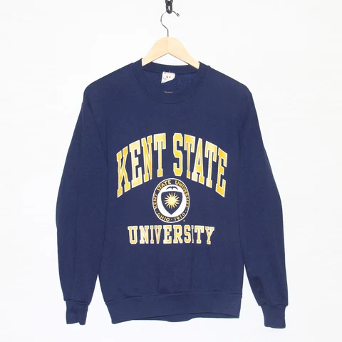 Vintage Kent State University Golden Flashes Sweatshirt Size Medium 90s NCAA Cover
