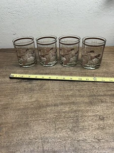 Vintage Georges Briard Canvasback Duck Drinking Glasses, Set of 4 - Picture 1 of 10