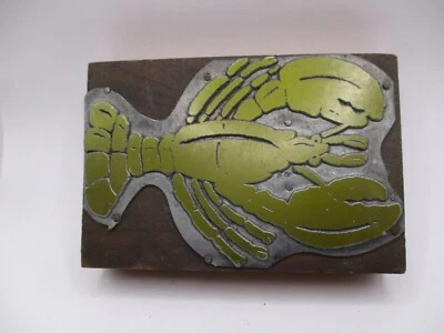 Printing Letterpress Printers Block Big Lobster - Image 1 of 2