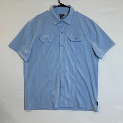 Guess Men's Short Sleeve Western Shirt XL Light Blue Y2K Vintage - Image 1 of 4