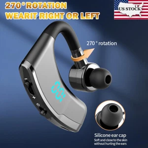 Wireless Bluetooth Headset Truck Driver Business Headphone Handsfree Calling USA - Picture 1 of 12