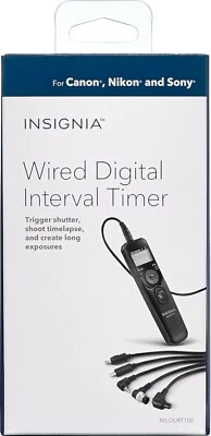NEW Insignia NS-DURT100 Universal Wired Digital Interval Timer Shutter Trigger - Image 1 of 4