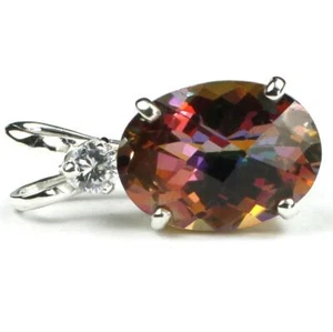 925 Sterling Silver Pendant, Twilight Fire Topaz, SP085 - Picture 1 of 4
