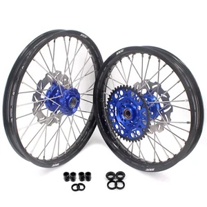 KKE 21/19'' MX For KAWASAKI KX250F KXF450 2006-2014 Dirtbike Spoked Wheels Discs - Bild 1 von 12