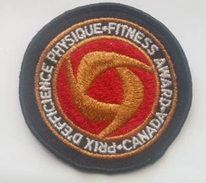 PARCHE BORDADO VINTAGE PREMIO FITNESS CUERPO CANADÁ - Francés/Inglés Años 80 - Imagen 1 de 2