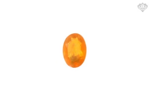 Orange Oval Faceted 0.32 cts Mexican Opal Natural Loose Cutstone - Picture 1 of 6