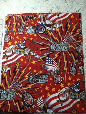 Alexander Henry BORN TO RIDE Motorcycles Choppers Flags Lightning 2002 HTF RARE - Image 1 of 4