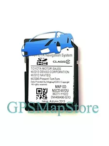 2012 2013 2014 Toyota Sienna NSCD-W12U Navigation SD Card Data U.S - Canada Map - Foto 1 di 3