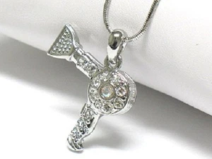 BLOW DRYER Beauty Salon HAIR STYLISTCrystal Blow Dryer Hair Dryer Necklace - Picture 1 of 1