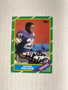 Minnesota Vikings DARRIN NELSON Signed Card - Picture 1 of 1