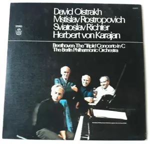 Beethoven Dreifachkonzert (Oistrakh, Rostropowitsch, Richter, HvK) Engel S-36727 - Bild 1 von 4