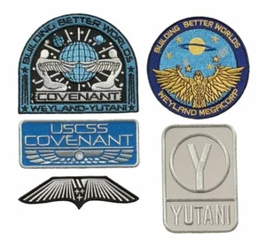 Alien Movie USCSS Covenant Weyland Yutani Patch (5PC Bundle - Iron on Sew on) - Picture 1 of 1