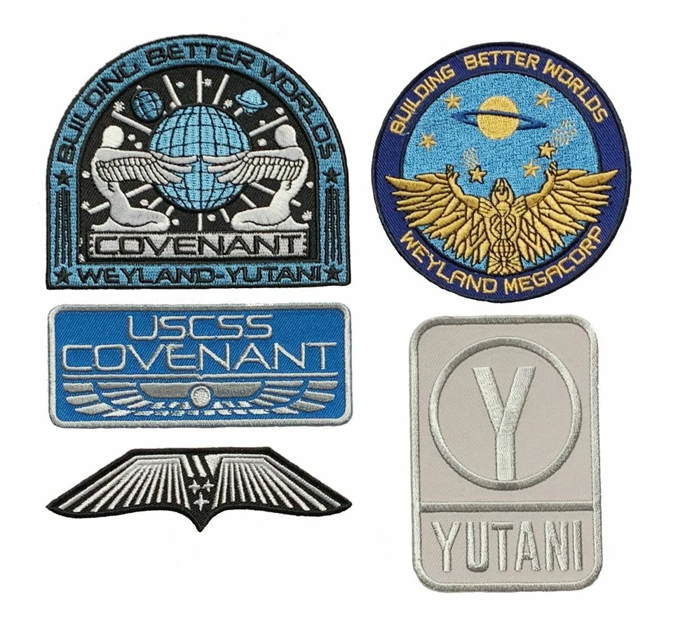 Alien Movie USCSS Covenant Weyland Yutani Patch (5PC Bundle - Iron on Sew on) - Image 1 of 1