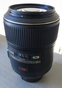 Nikon AF-S VR Micro-NIKKOR 105mm f/2.8G IF-ED Lens Used Clean Sharp Focus - Picture 1 of 13