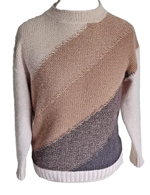Suéter Para Mujer Peserico Cachemira Geométrico Manga Larga Hilo Brillante Italia S/M Foto 1 de 4