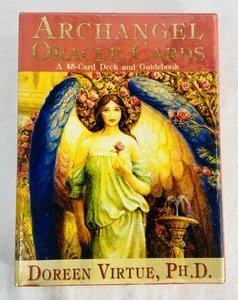 Archangel Oracle Cards Doreen Virtue Complete 45 Card Set w/ Guide Book 2004 - Foto 1 di 9