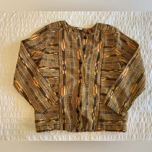Tuchinda Kids Patterned Long Sleeve Button Down Jacket Top Size 6 - Picture 1 of 6