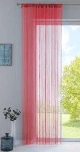 Fadengardine HxB 250x140 cm Rot Tunneldurchzug Kräuselband Flauschband - Bild 1 von 7