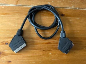 1m Black SCART to SCART Cable - Picture 1 of 3