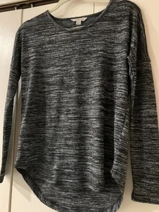 Calvin Klein Jeans Damen Langarmshirt schwarz weiß Größe XS - Bild 1 von 6