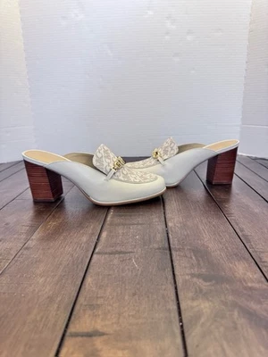 Michael Kors Tiffanie Heeled Mule Slip On Shoes Womens Sz 8 Y2K - Image 1 of 4