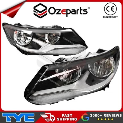 Pair LH+RH Head Light Lamp (Non Xenon) For VW Volkswagen Tiguan 5N 2011-2016 - image 1 of 4