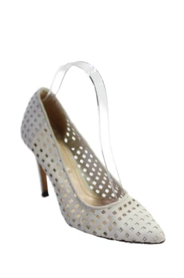 IRO Mujer Gamuza Puntera Punta Perforada Informal Tacones Altos Blanco Talla 6 Foto 1 de 4