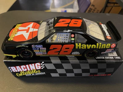 Dale Jarrett #28 Texaco Havoline 1995 Ford Thunderbird RCCA 1:24 Skybox Card - Image 1 of 4